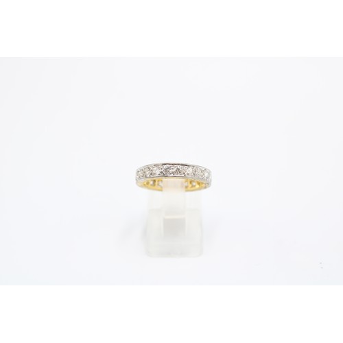  An 18ct Diamond Full Eternity Ring, Featuring approximately 1.5ct of Transitional Cut Diamonds. Side... 