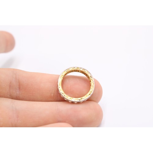  An 18ct Diamond Full Eternity Ring, Featuring approximately 1.5ct of Transitional Cut Diamonds. Side... 