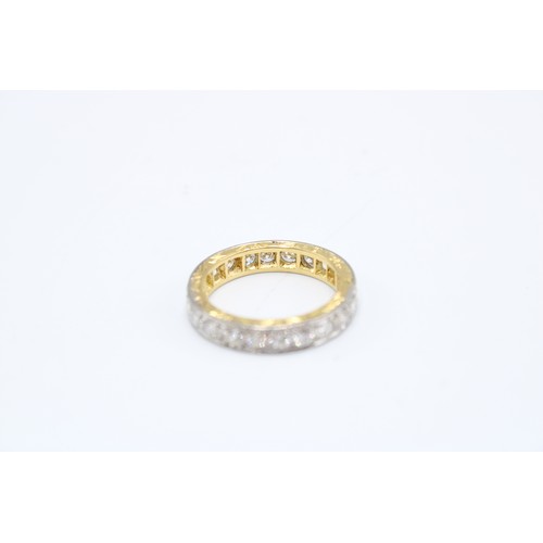  An 18ct Diamond Full Eternity Ring, Featuring approximately 1.5ct of Transitional Cut Diamonds. Side... 