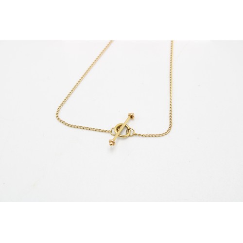 32 - 18ct Yellow Gold Victorian Style Oval Garnet Pendant on an 18ct Yellow&nbsp;Gold Chain with an 18ct ... 