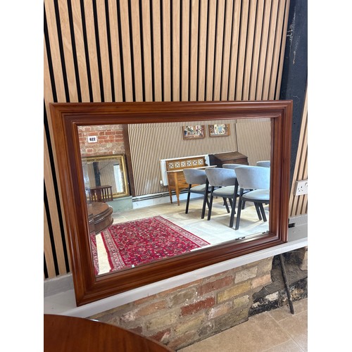622 - A walnut mirror, Dore by Windsor, Golden Cherry - 75cm x 106cm - as new