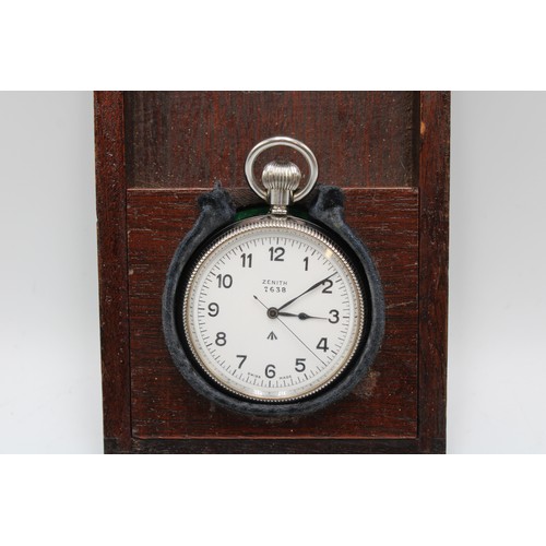  A Zenith Military-Issue Open Faced Pocket Watch. Dial Signed Zenith '7638', With Broard Arrow Above ... 