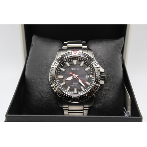  A 2015 Seiko Solar Divers, Reference&nbsp;V157-0AS0. Featuring a stainless steel case & bracelet... 