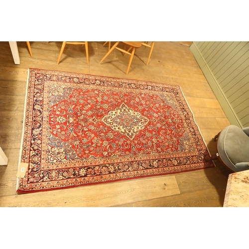 609 - A handmade woollen Hamadan rug - 2.09m x 1.34m