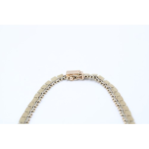  A 9ct tri-coloured gold necklace, London, 1902, hallmarked, length 42.5cm, weight 12g