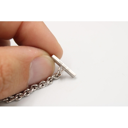 3 - A Quality Mont Blanc 18ct White Gold and Diamond Necklace, Diamonds are a very Good Colour and Clari... 