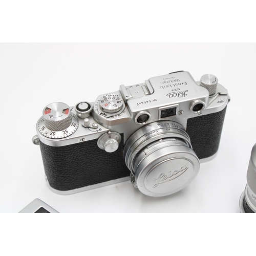  A 1951, Leica&nbsp;IIIf&nbsp;with Summitar f/2 5cm collapsible lens and accessories to include&nbsp;... 