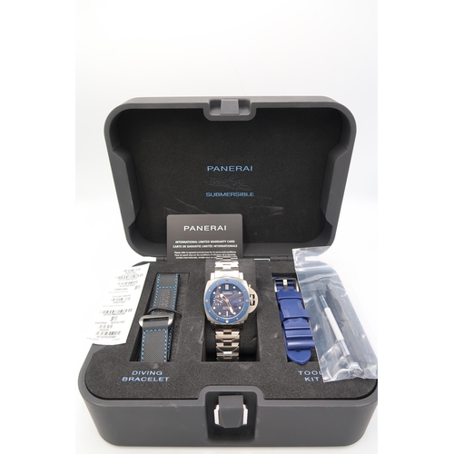 259 - An Automatic Panerai Submersible, Reference: PAM01068, 42mm, 2022 with full box and papers. Featurin... 
