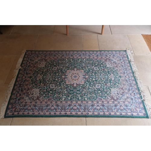 577 - A Green Persian Style Nain Rug 185cm x 120cm&nbsp;