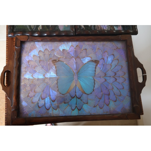 423 - A Brazillian tray and two plaques, 1940s, the tray possibly Carlos Zipperer, the surface of Blue Mor... 