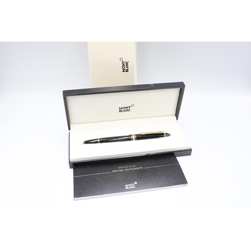 416 - A&nbsp;Montblanc Meisterstuck LeGrand Rollerball, black, original case, service guide and outer box