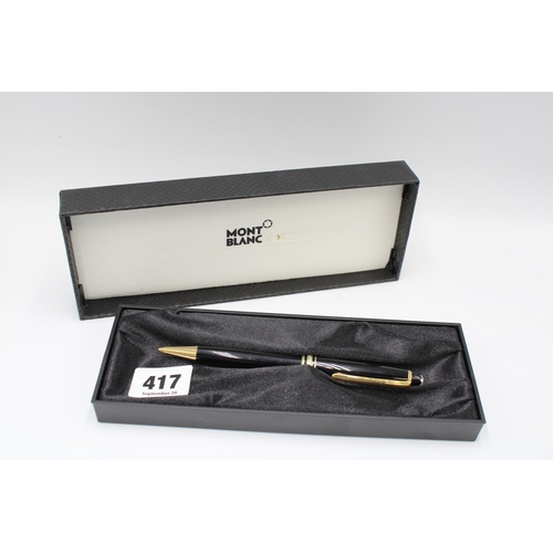 417 - A&nbsp;Montblanc Meisterstuck mechanical pencil, black, original case