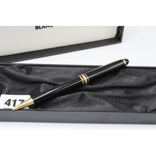 417 - A&nbsp;Montblanc Meisterstuck mechanical pencil, black, original case