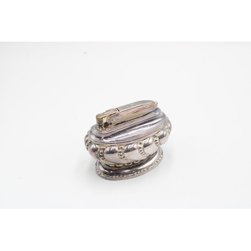 292 - A silver-plated Ronson 'Crown' table lighter, 1930s-1950s, width 7cm