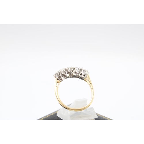  An 18ct Diamond Five Stone Ring, Approximately 1.4ct of Transitional Cut Diamonds. SI1/2 G/H. Head S... 