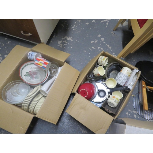 63 - 2 Boxes of kitchen ware