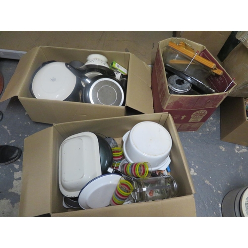 72 - 3 Boxes of kitchen ware