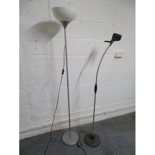 419 - 2 Modern standard lamps