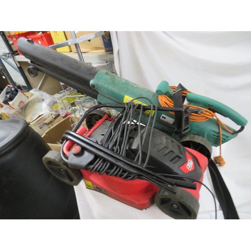 144 - Lawn mower and leaf blower