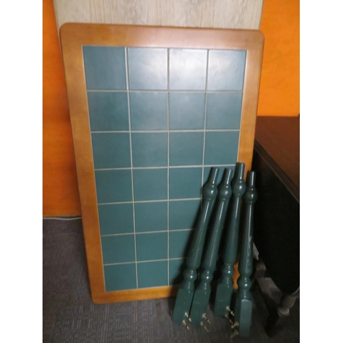 425 - tile topped dining table