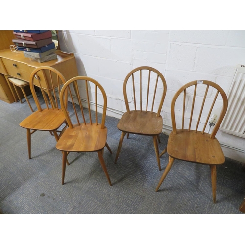 440 - 4 Ercol chairs - 1 as found