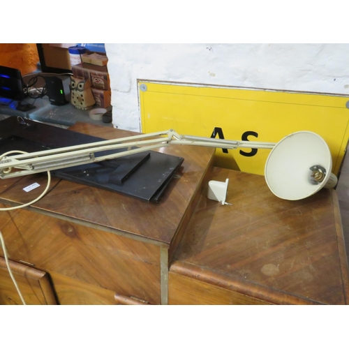 682 - Wall mounted Angle poise style lamp