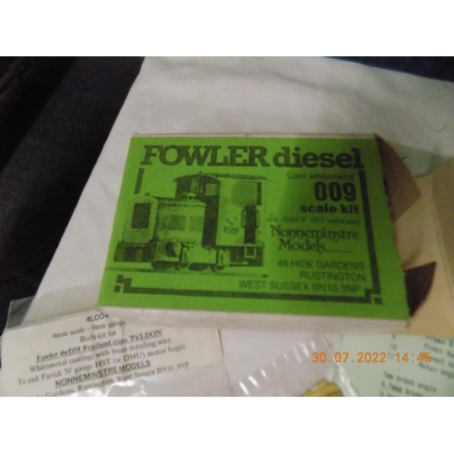 60 - Nonneminstre Models Fowler diesel cast whitemetal 009 scale kit