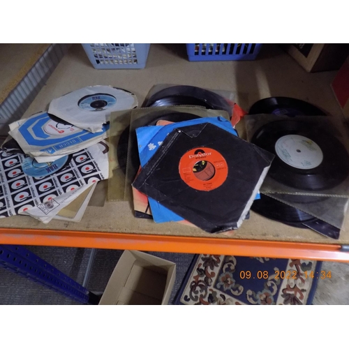 77 - Small box of 45's vinyl records