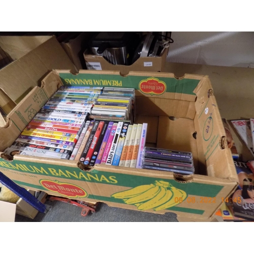 82 - Box of CDs and DVDs inc adult