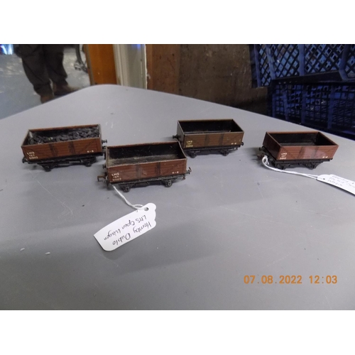 136 - 4 x Hornby Dublo LMS open wagons