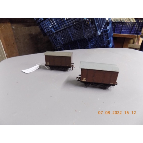 163 - 2 x Hornby Dublo LMS goods vans