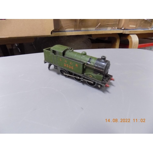 174 - Hornby Dublo 3 rail EDL7 LNER 0-6-2 N2 tank 9596 as found