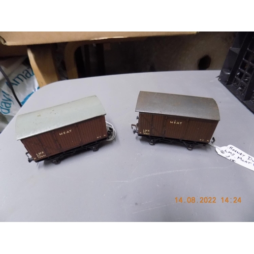 199 - 2 x Hornby Dublo LMS meat vans