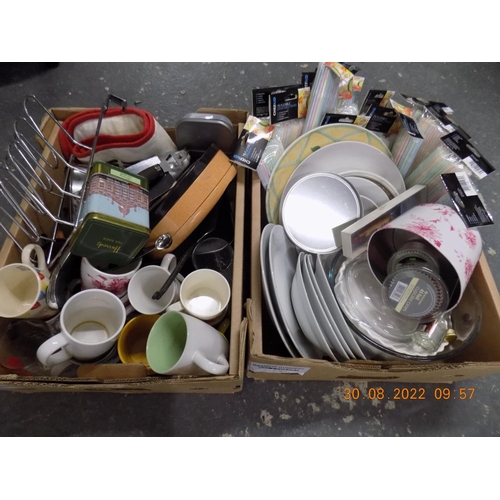 28 - 2 boxes of Kitchenware