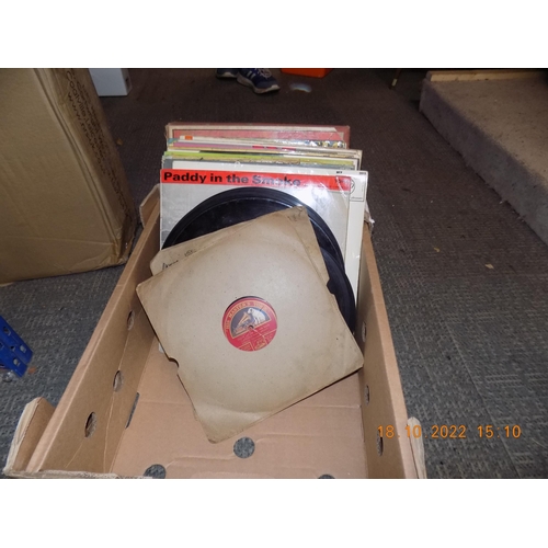 124 - Box of Records inc. 78's