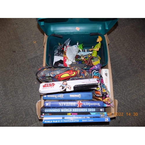 156 - Box of Childrens Figures and Books