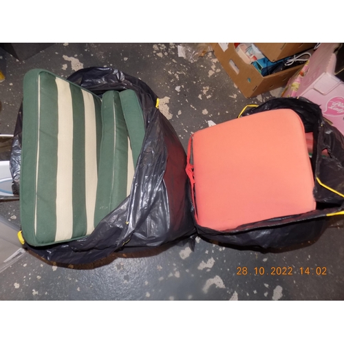 63 - 2 Bags of Chair Cushions