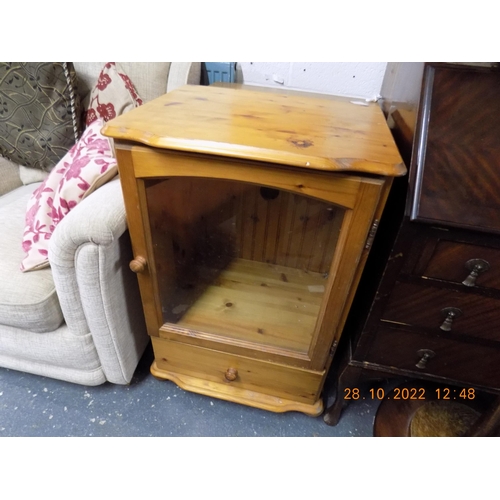 266 - Pine Display Cabinet