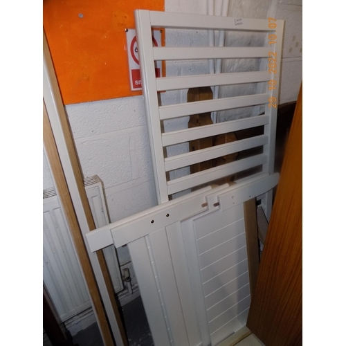 277 - White Cot with Fixings