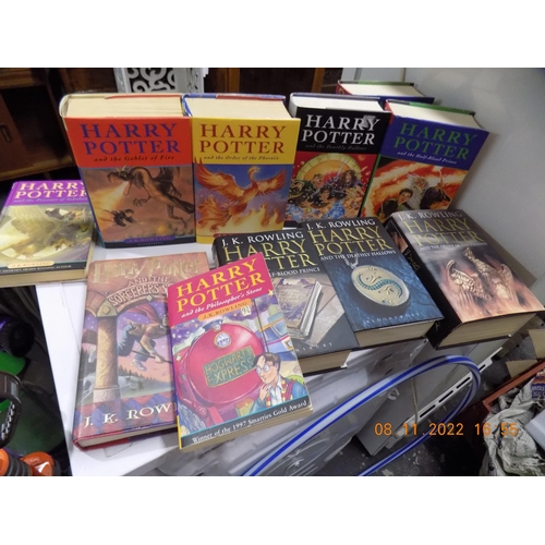 135 - Box of Harry Potter Books - some First Editions