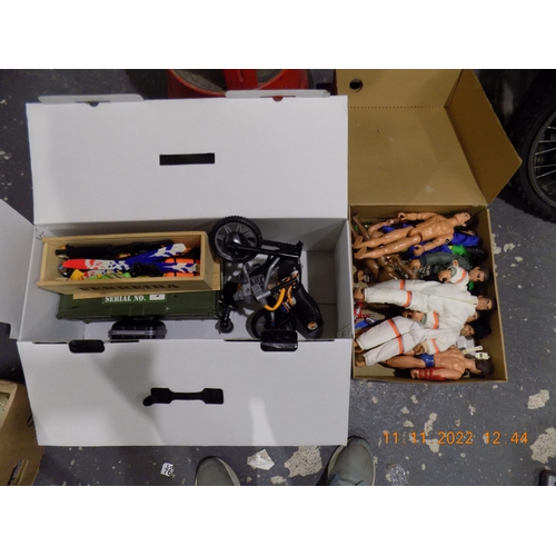 201 - 2 Boxes of Action Man and Acessories