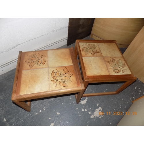 280 - 2 Tiled Topped Side Tables