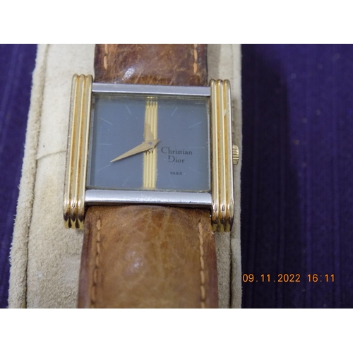 343 - Christian Dior Vintage Manual Wind Watch 27911 131401 with Original Clasp