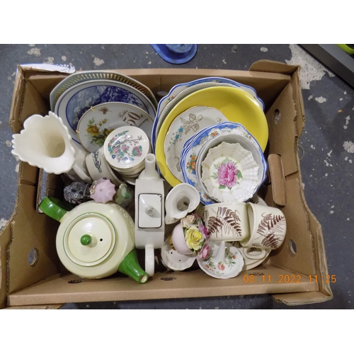 9 - Box of Pottery inc. Shelly and Sadler