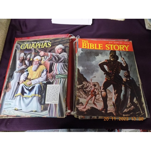 71 - Folder of The Bible Story Magazines from 1960's