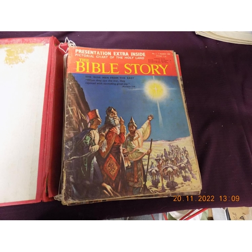 71 - Folder of The Bible Story Magazines from 1960's