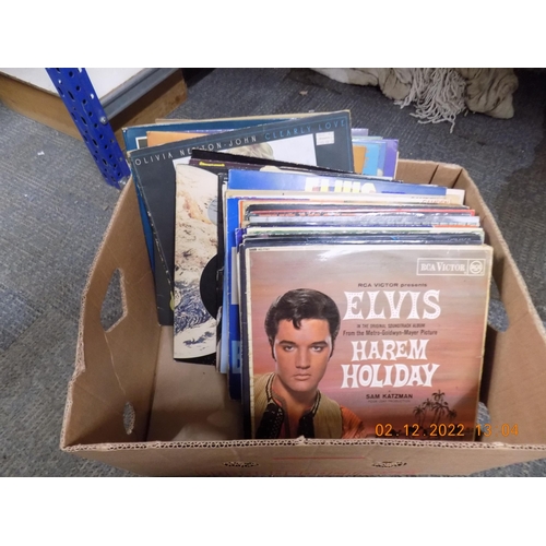 186 - Box of Vinyl LP's