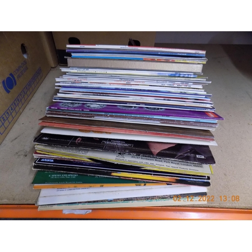 190 - Box of Vinyl LP's and Storage Box