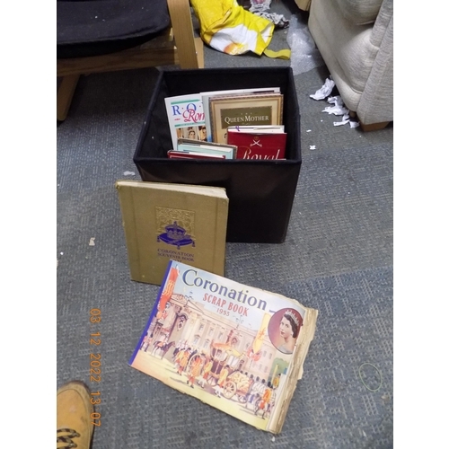 209 - Box of Royal Books inc Vintage Scrap Books