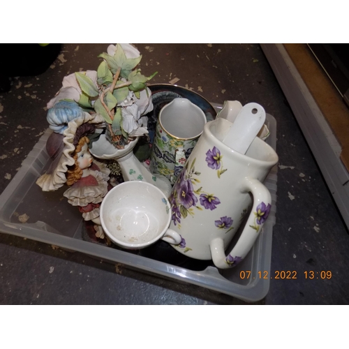 121 - Box of Mixed Pottery inc. Laura Ashley